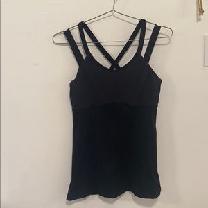 Lululemon Black Strappy Work out top